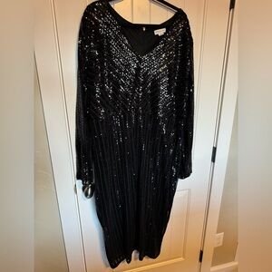 Elegant Black Sequin Dress